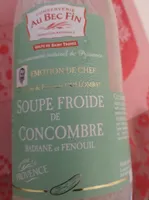 Soupe froide de concombre