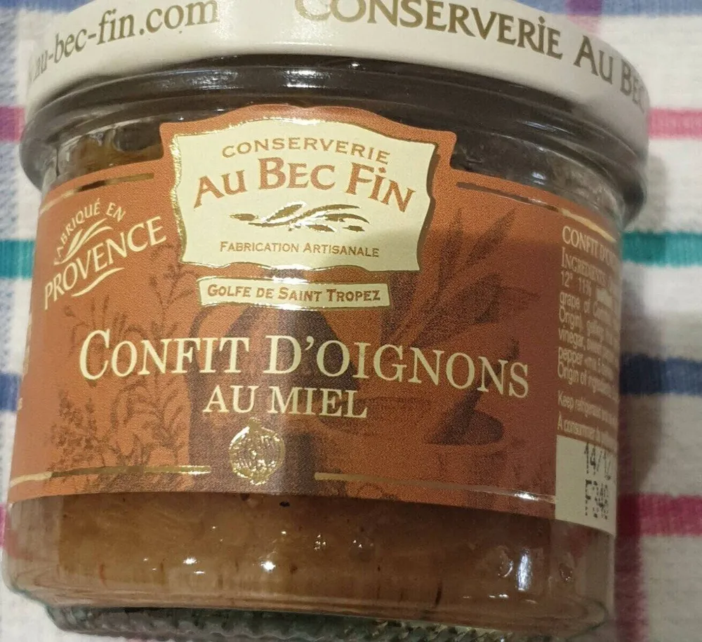 Confit d oignons au miel