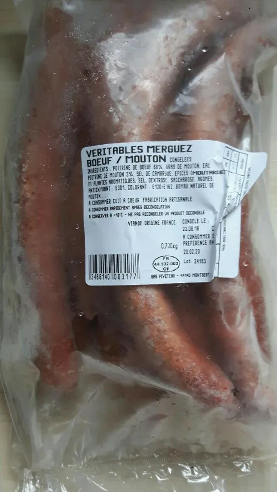 Véritable Merguez Boeuf/Mouton