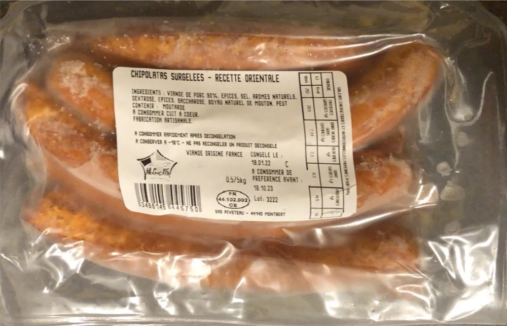 Chipolatas surgelees