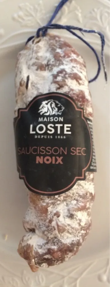 Saucisson sec noix