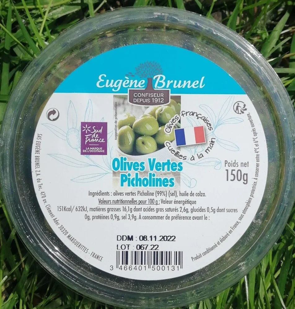 Olives vertes Picholines
