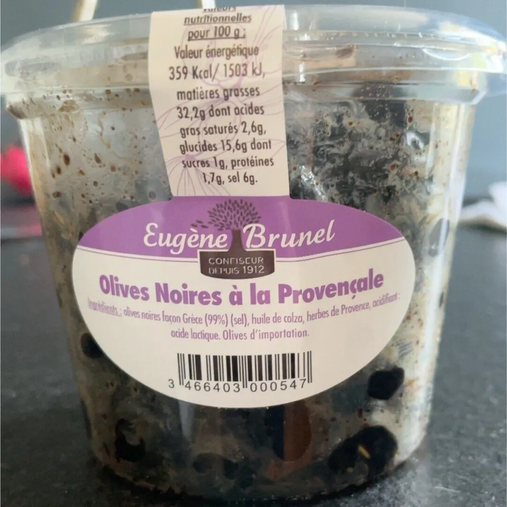 Olives noires a la provencale