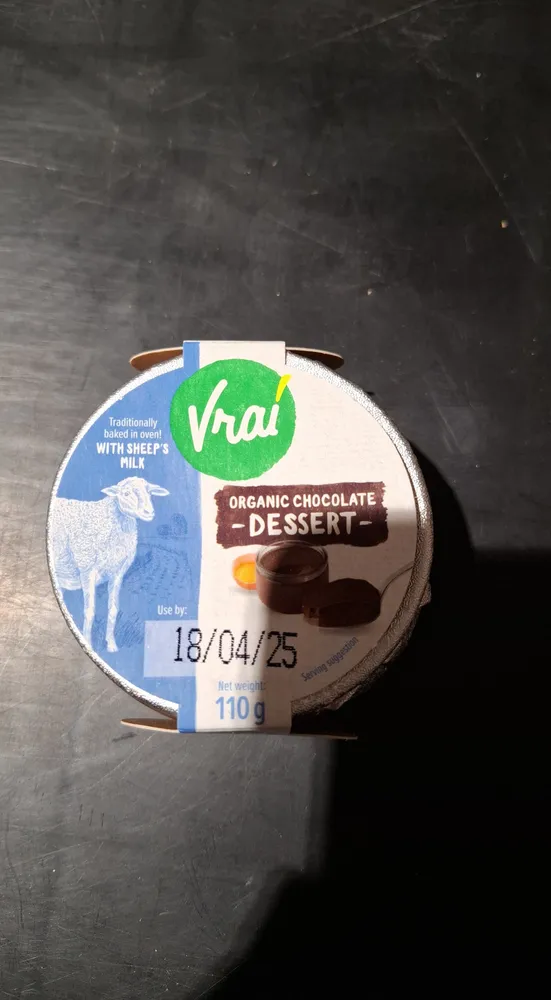 Crème Chocolate organic with sheep milk