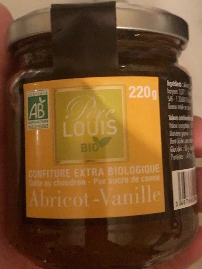 Confiture extra biologique abricot vanille