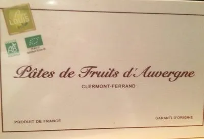 Coffret Bois Pate De Fruits D'auvergne
