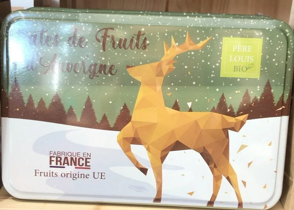 Boite pate de fruits