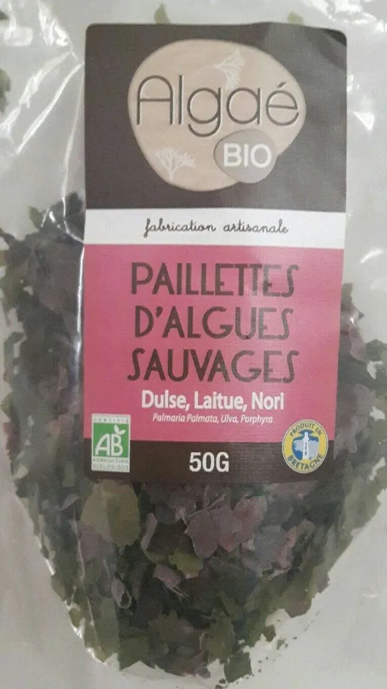 Paillettes d'algues sauvages