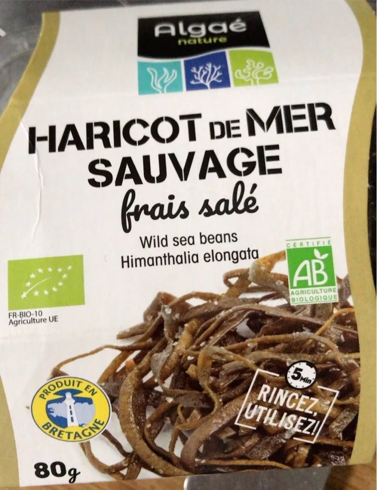 Haricot de mer sauvage frais salé