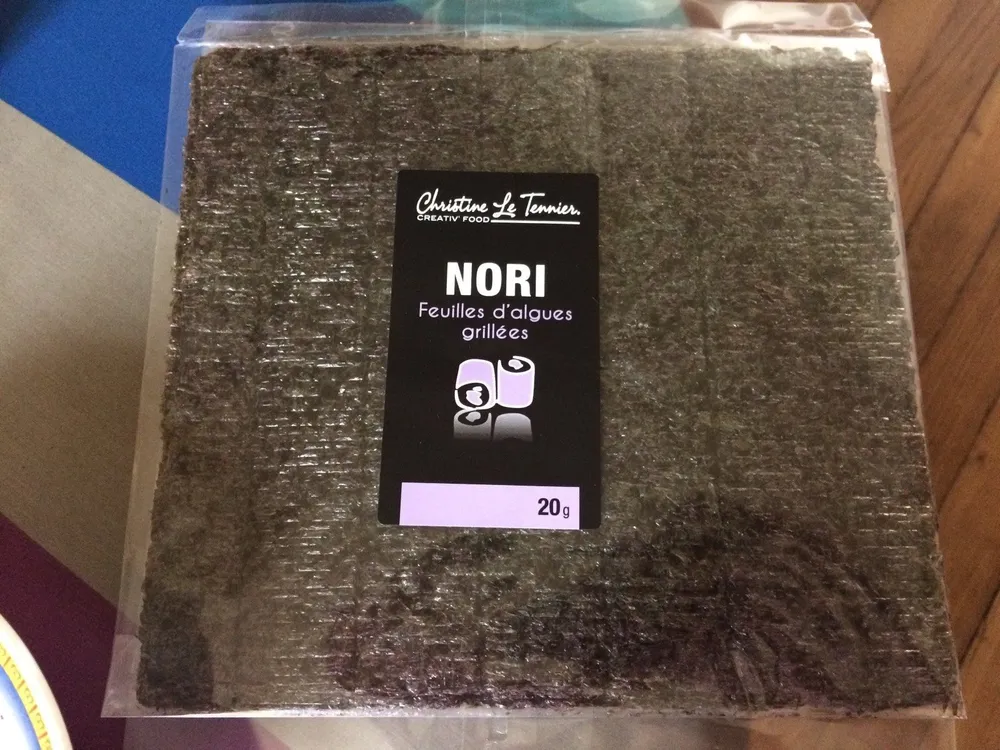 Nori - feuilles d'algues grillees
