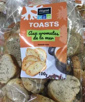 Toasts aux aromates de la mer