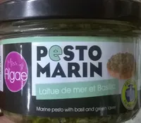 Pesto d'algues basilic et huile d'olive
