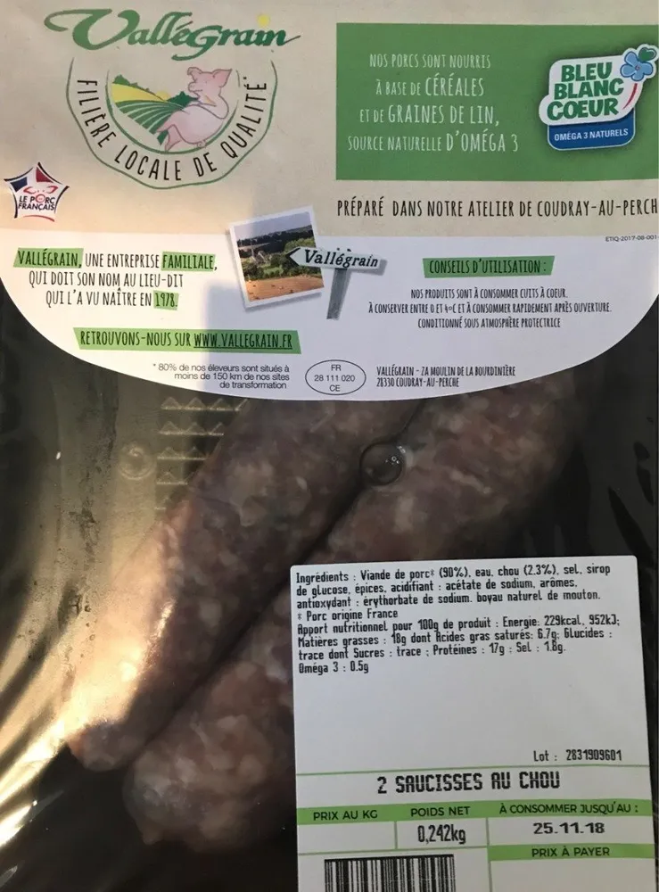 Saucisse au chou