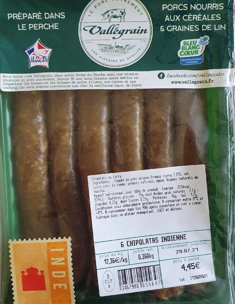 Chipolatas Indienne