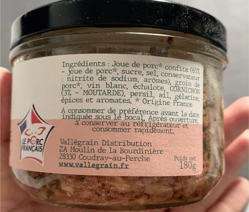 Noix de joue aux cornichons