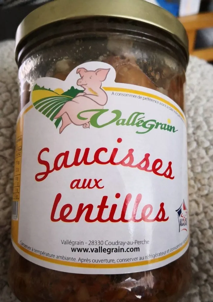 Saucisses aux lentilles