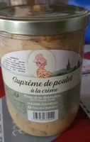 Suprême de poulet à la crème