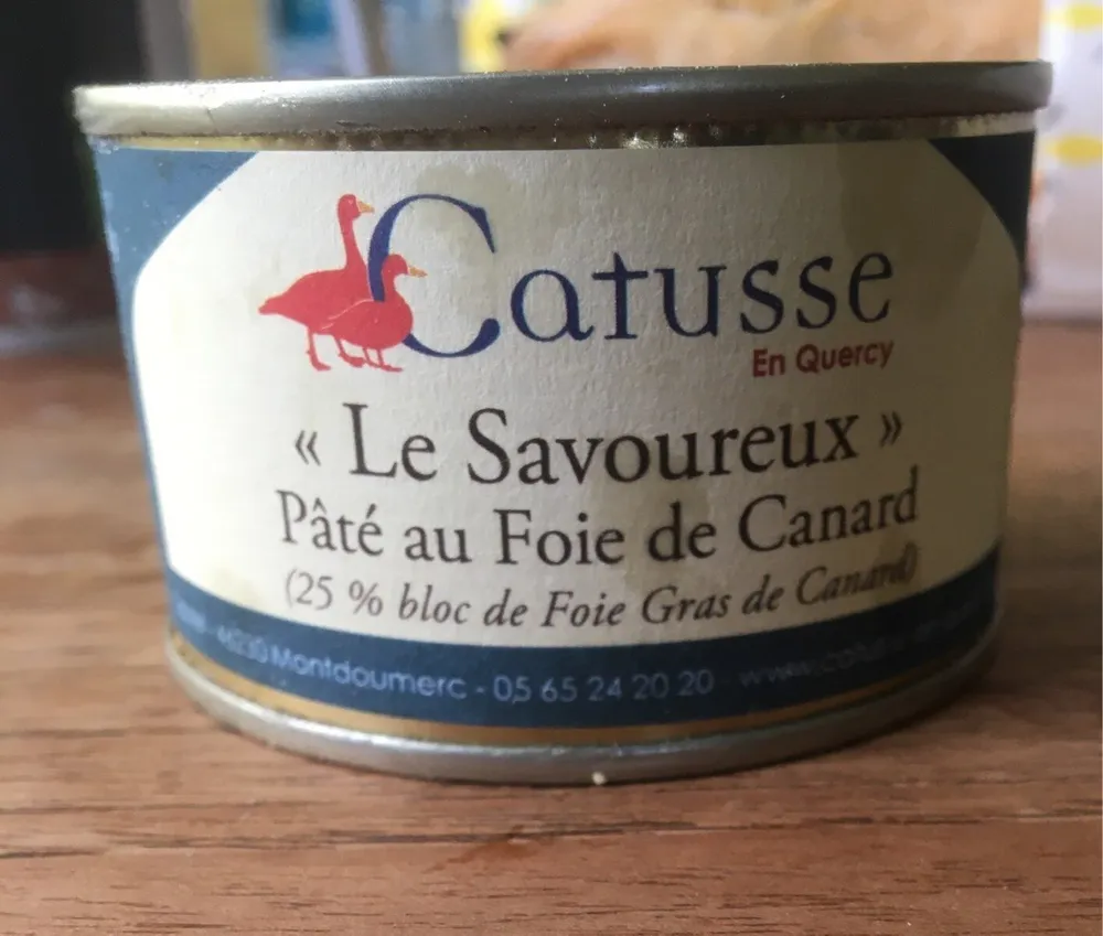 Le savoureux, pâté au foie de canard