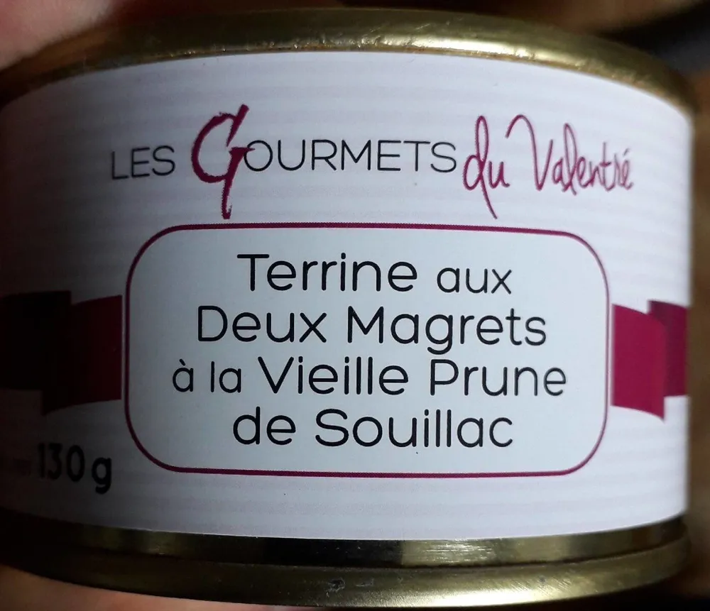 Terrine aux deux magrets à la vieille prune de Souillac
