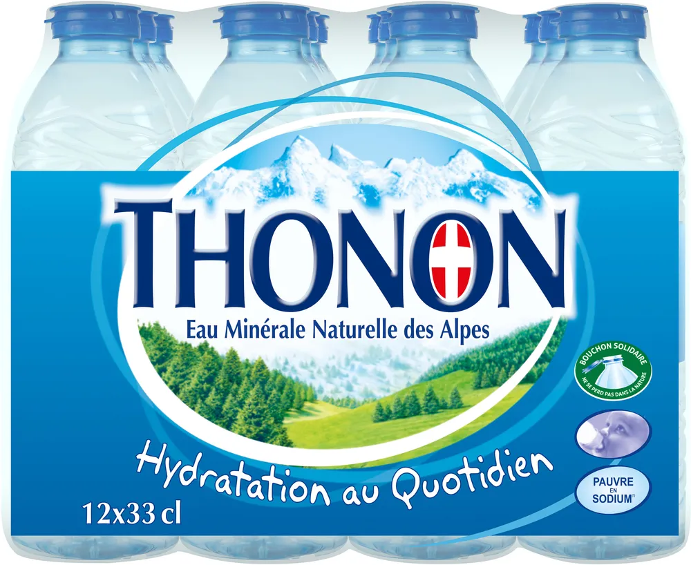 THONON Eau Minérale Naturelle 12x0.33L