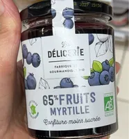 65% FRUITS MYRTILLE Confiture moins sucrée
