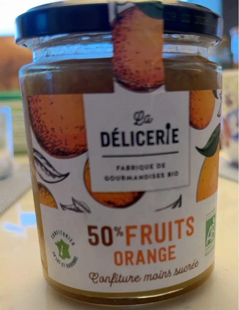 50% FRUITS ORANGE Confiture moins sucrée