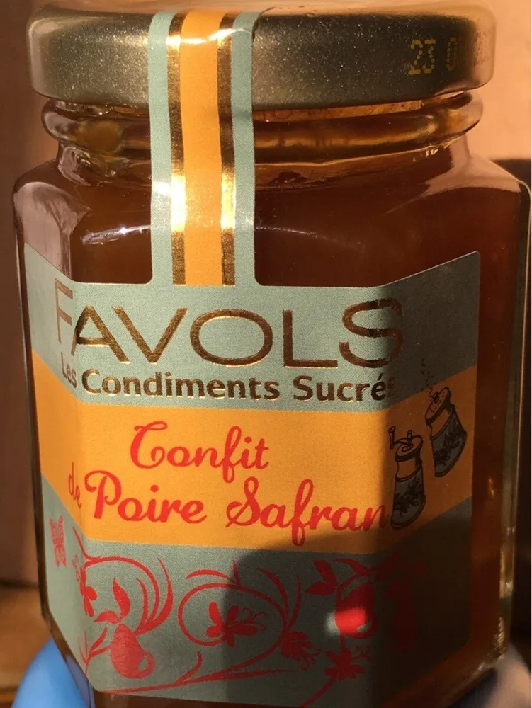 confit de poire safran