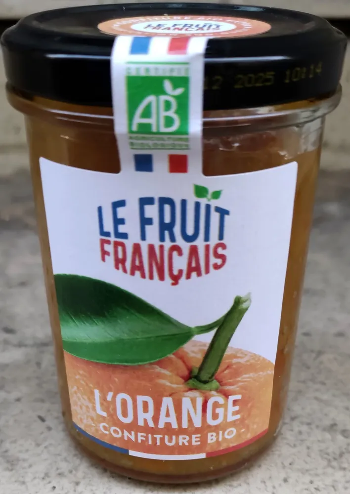 Confiture bio d'orange