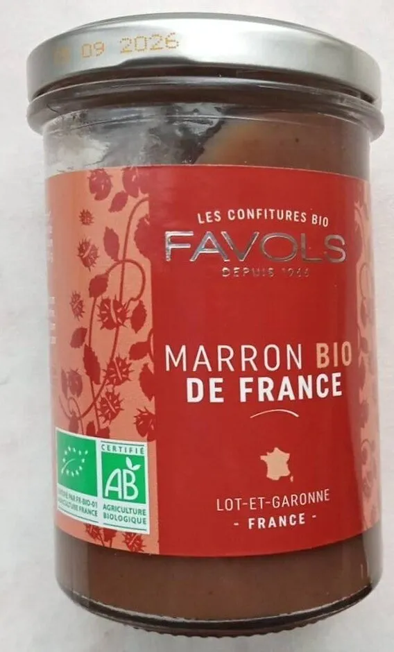 Confiture de marrons bio