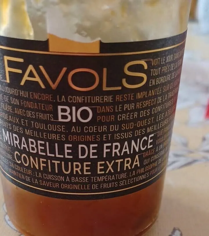Mirabelles de France confiture extra
