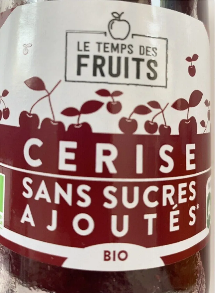 Cerise sans sucres ajoutes