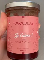 Confiture de fraise à la rose