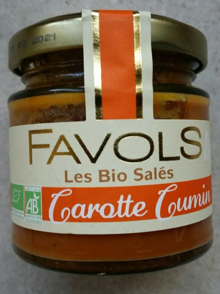 Favols  les bio salés carotte cumin