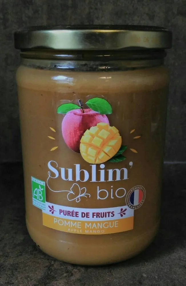 Purée de fruits pomme mangue