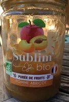 Purée de fruit pomme abricot sublim