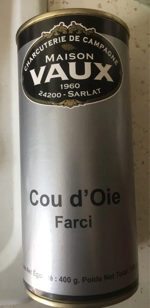 Cou d'oie farci MAISON VAUX