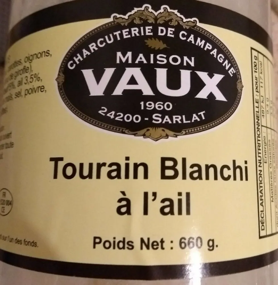 Tourain blanchi à l'ail