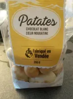 Patates chocolat blanc cœur nougatine
