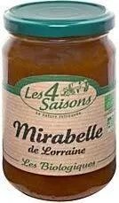 Confiture bio de mirabelles de Lorraine LES 4 SAISONS