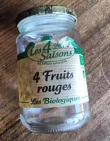 Confiture bio aux 4 fruits rouges LES 4 SAISONS