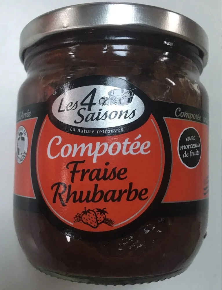Compoter fraise rhubarbe