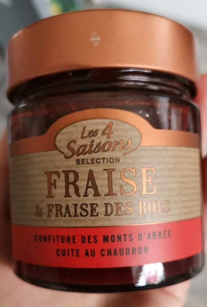 Confiture fraise et fraise des bois