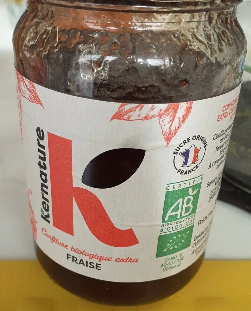Confiture biologique extra fraise