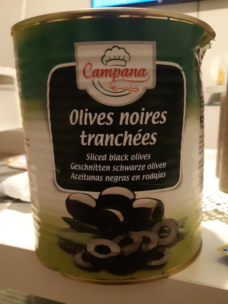 Olives noires tranchées