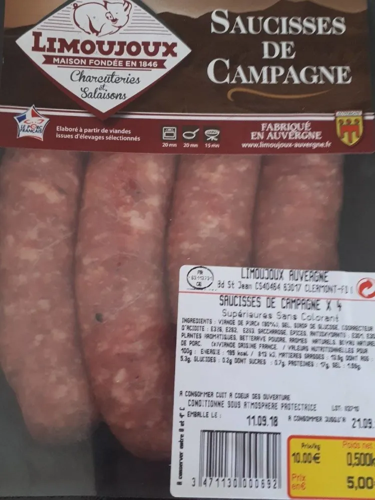 Saucisses de campagne