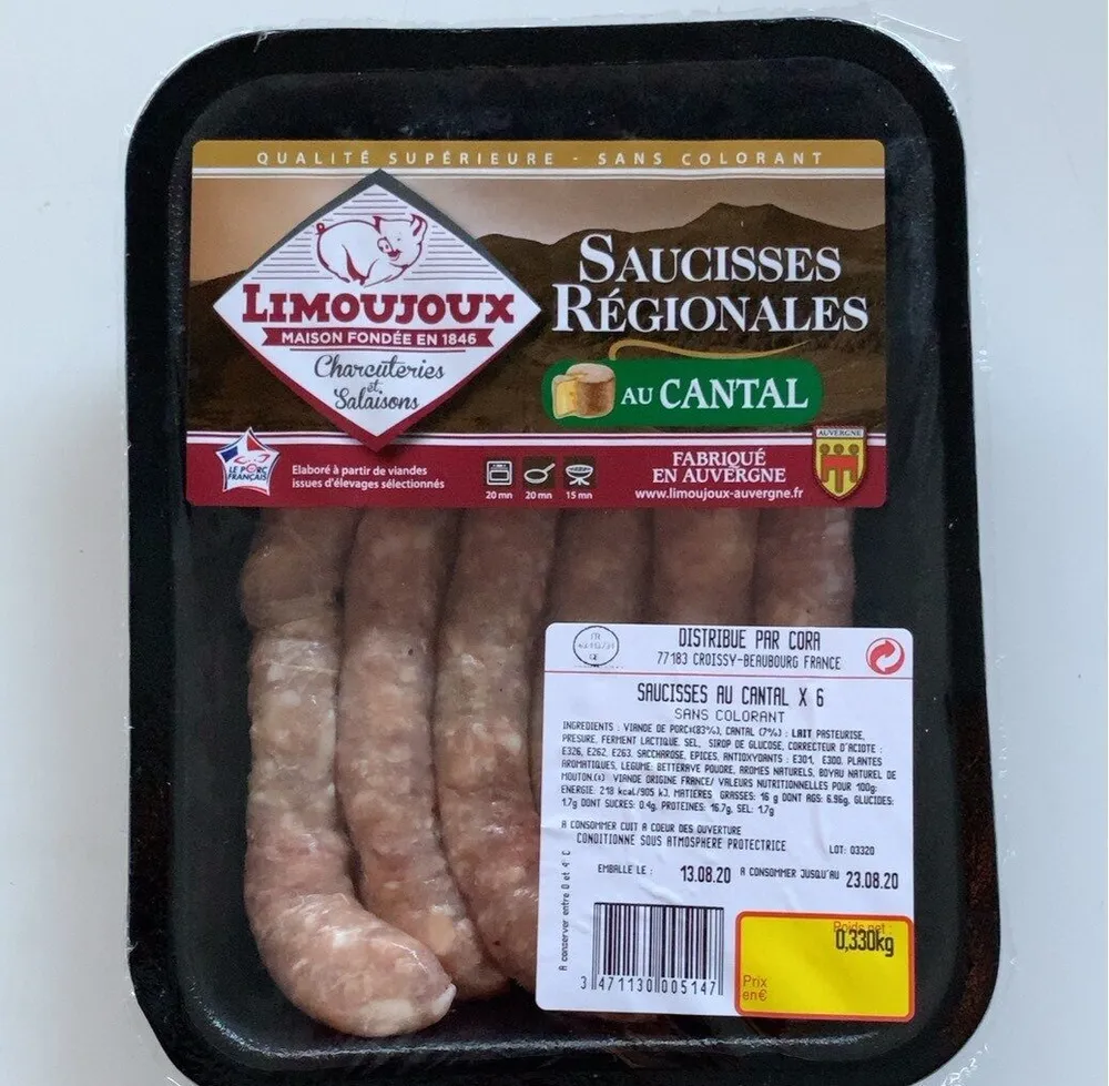 Saucisse régionales au Cantal