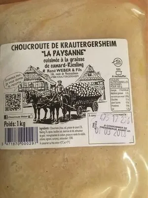 Choucroute de krautergersheim la paysanne