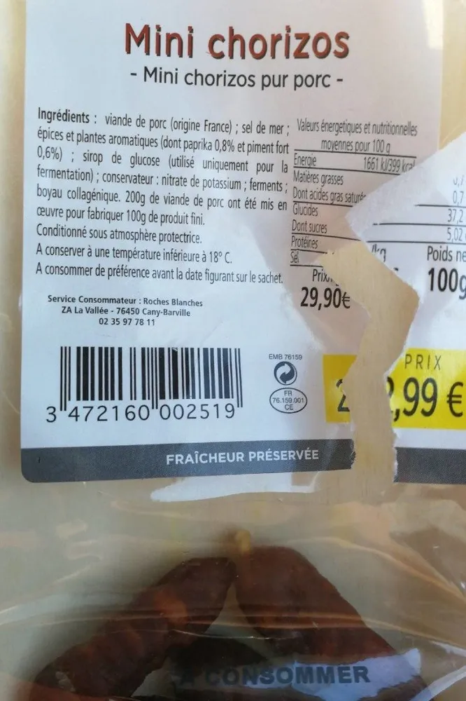 Mini chorizos