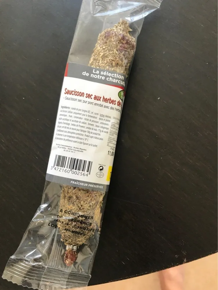 Saucisson sec aux herbes de provence