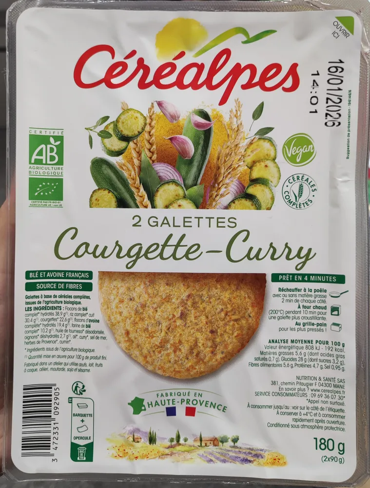 Galettes Courgette-Curry